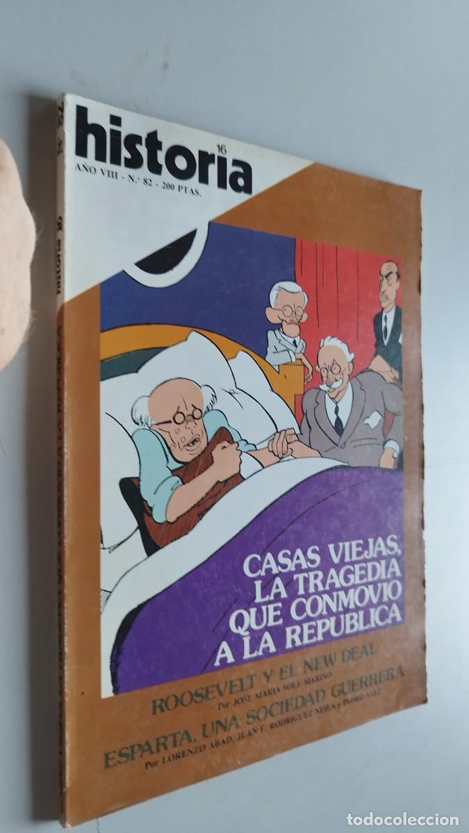 Coleccionismo de revista Historia 16: HISTORIA 16 / 82 / CASAS VIEJAS-ROOSEVELT-ESPARTA