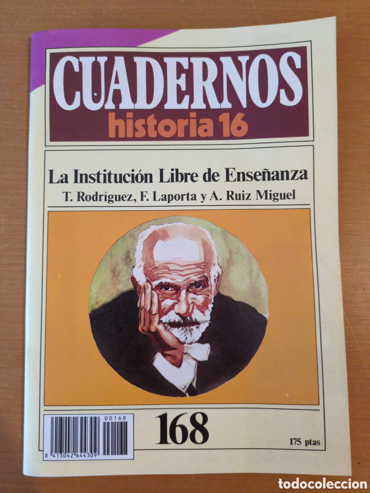 Coleccionismo de revista Historia 16: Cuadernos Historia 16. N⁰168. La instituci&oacute;n libre de ense&ntilde;anza
