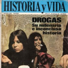 Coleccionismo de Revista Historia y Vida: HISTORIA Y VIDA. AGOSTO 1970. AÑO III. Nª 29. DROGAS. ANGEL PESTAÑA. MINIFALDAS 1851. BLOOMER.KATYN