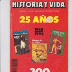 Coleccionismo de Revista Historia y Vida: HISTORIA Y VIDA Nº 300. PEDIDO MÍNIMO EN REVISTAS DE HISTORIA: 5 UNIDADES