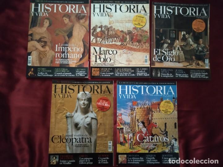 REVISTA HISTORIA Y VIDA LOTE 5 NÚMEROS DEL 396 AL 400 AÑO XXXIII (Coleccionismo - Revistas y Periódicos Modernos (a partir de 1.940) - Revista Historia y Vida)