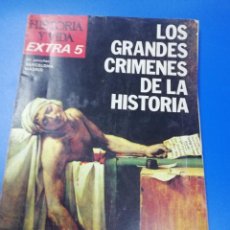 Coleccionismo de Revista Historia y Vida: REVISTA HISTORIA Y VIDA. EXTRA Nº 5. LOS GRANDES CRIMENES DE LA HISTORIA. 1968.. Lote 235037025