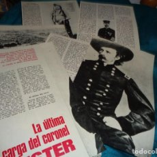 Coleccionismo de Revista Historia y Vida: RECORTE : LA ULTIMA CARGA DEL GENERAL CUSTER : LITTLE BIG HORN. HIST. Y VIDA, ABRIL 1968