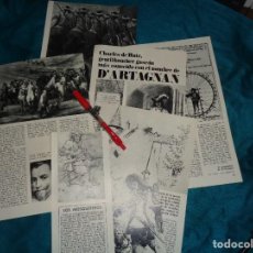 Coleccionismo de Revista Historia y Vida: RECORTE : CHARLES DE BATZ : MAS CONOCIDO COMO D´ARTAGNAN. HIST, Y VIDA, AGTO 1968