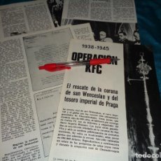 Coleccionismo de Revista Historia y Vida: RECORTE : 1938-45. OPERACION KFC : RESCATE DE LA CORONA DE S. WENCESLAO. HIST, Y VIDA, OCT 1968