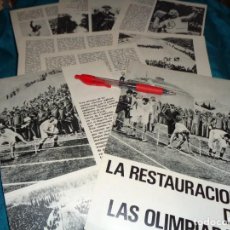 Coleccionismo de Revista Historia y Vida: RECORTE : LA RESTAURACION DE LAS OLIMPIADAS. HIST, Y VIDA, OCT 1968