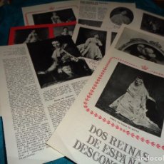 Coleccionismo de Revista Historia y Vida: RECORTE : 2 REINAS DE ESPAÑA DESCONOCIDAS . HIST, Y VIDA, OCT 1968