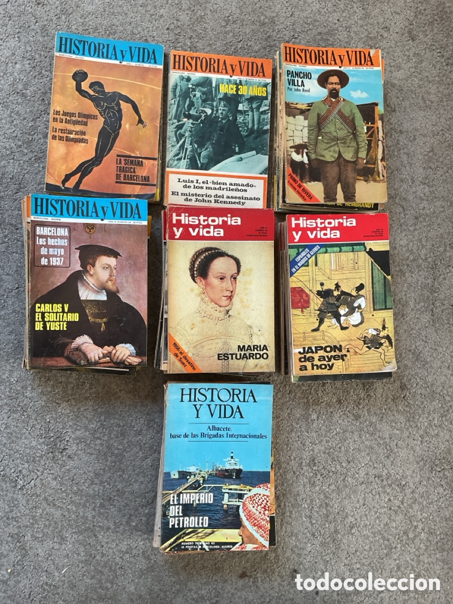 Coleccionismo de Revista Historia y Vida: 57 revistas HISTORIA Y VIDA / a&ntilde;os 1968 - 1974