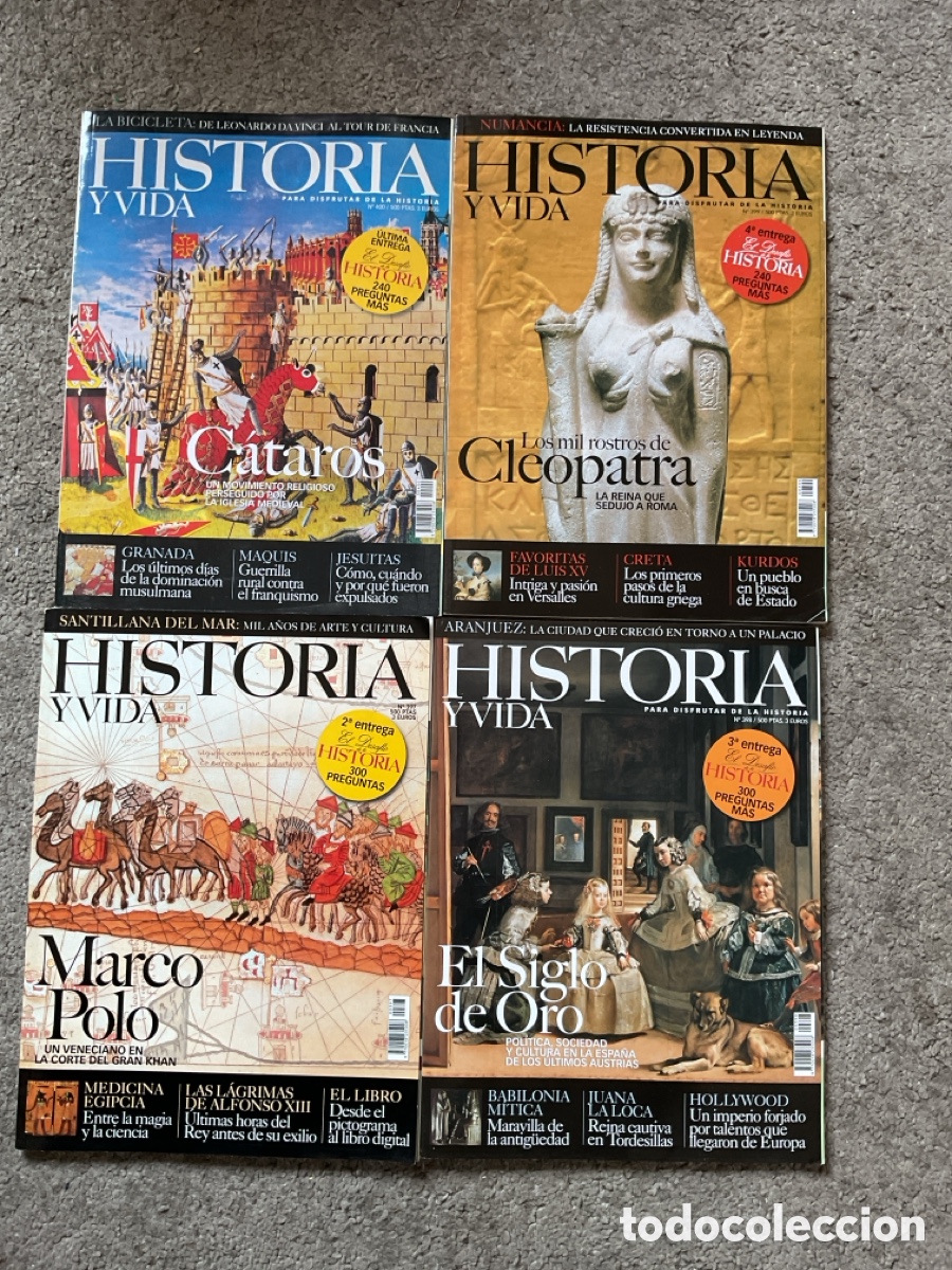 Coleccionismo de Revista Historia y Vida: 4 revistas HISTORIA Y VIDA / del 397 al 400