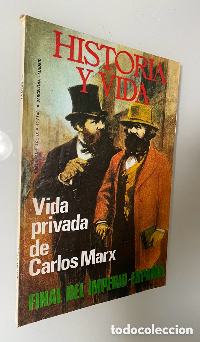 Coleccionismo de Revista Historia y Vida: Historia y Vida n&ordm; 98 (A&ntilde;o IX, Mayo 1976): La vida privada de Carlos Marx / C&oacute;mo murieron tres corre