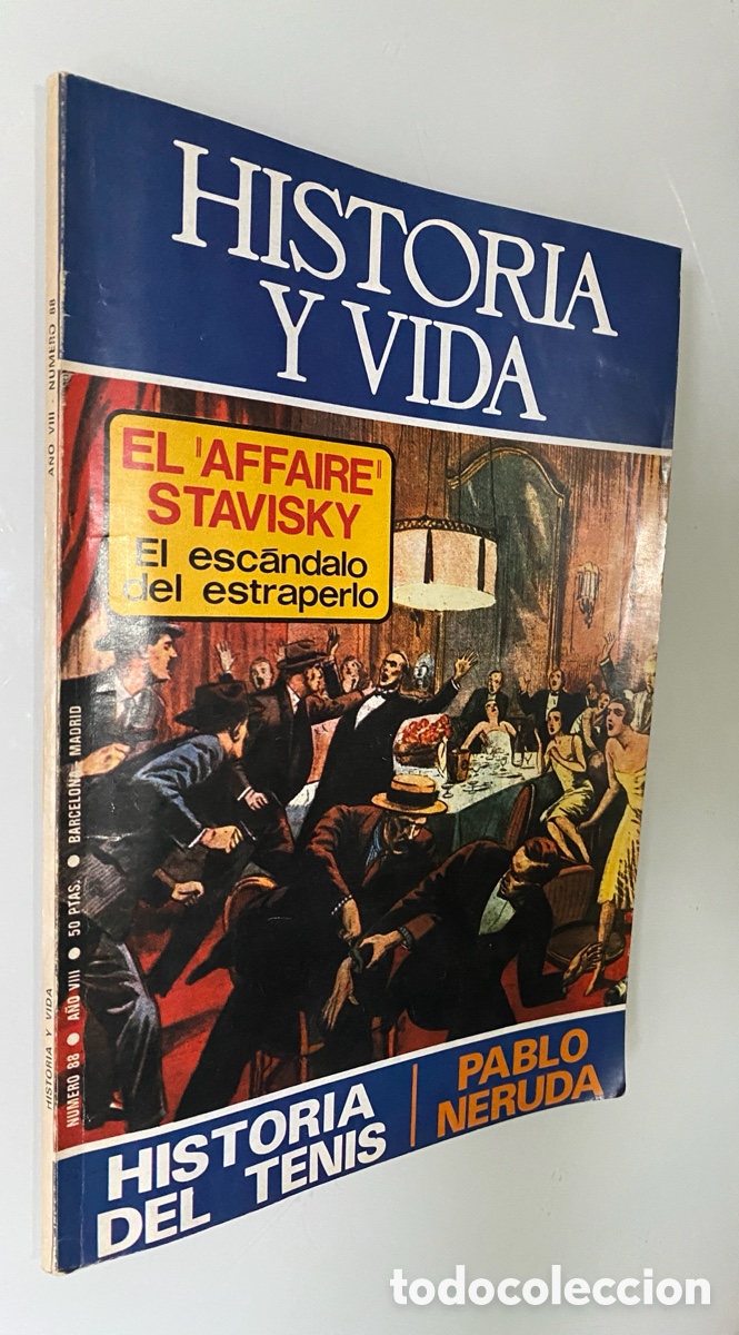 Coleccionismo de Revista Historia y Vida: Historia y Vida n&ordm; 88 (A&ntilde;o VIII, Julio 1975): El affaire Stravisky / El esc&aacute;ndalo del estraperlo / H