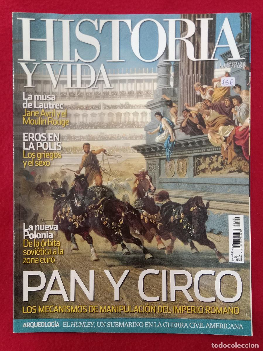 Coleccionismo de Revista Historia y Vida: Historia y Vida - N&ordm;. 522 - A&ntilde;o XLIII - Pan y Circo