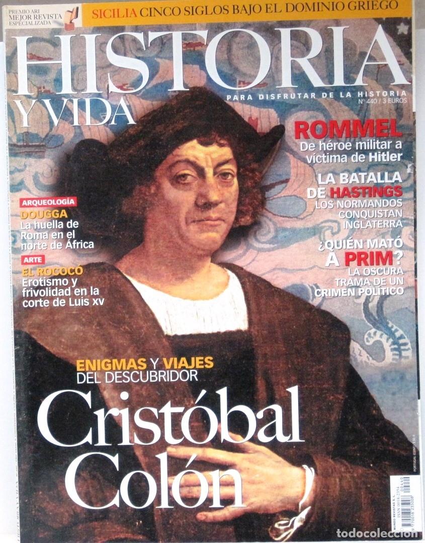 Coleccionismo de Revista Historia y Vida: HISTORIA Y VIDA - N&ordm; 440 - CRISTOBAL COLON - REVISTA