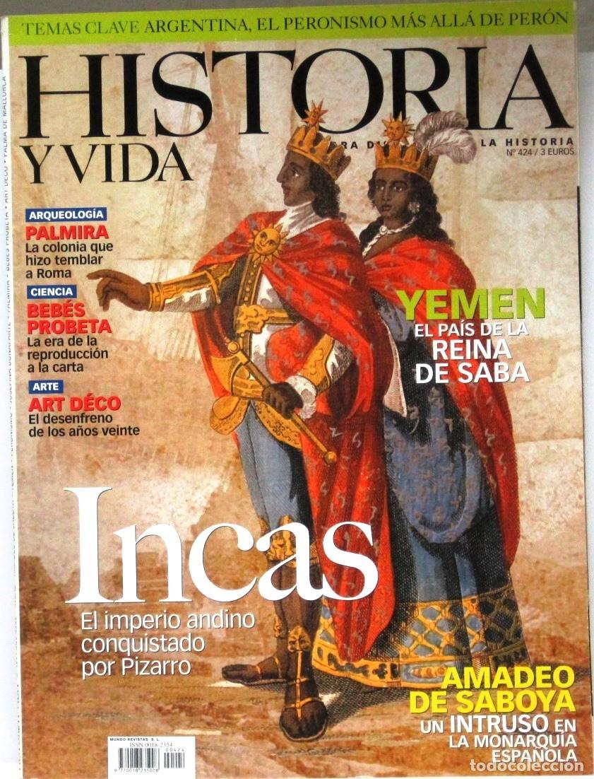 Collezionismo di Rivista Historia y Vida: HISTORIA Y VIDA - N&ordm; 424 - INCAS EL IMPERIO ANDINO - REVISTA