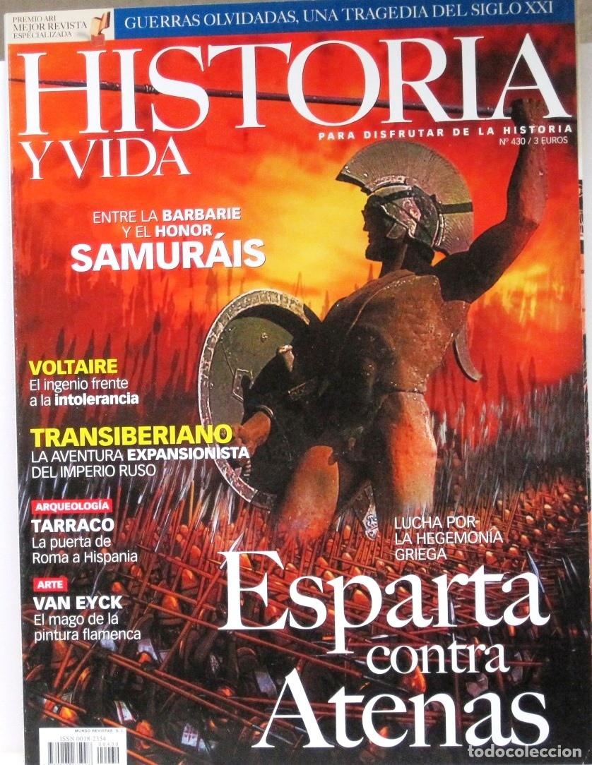 Coleccionismo de Revista Historia y Vida: HISTORIA Y VIDA - N&ordm; 430 - ESPARTA CONTRA ATENAS - REVISTA
