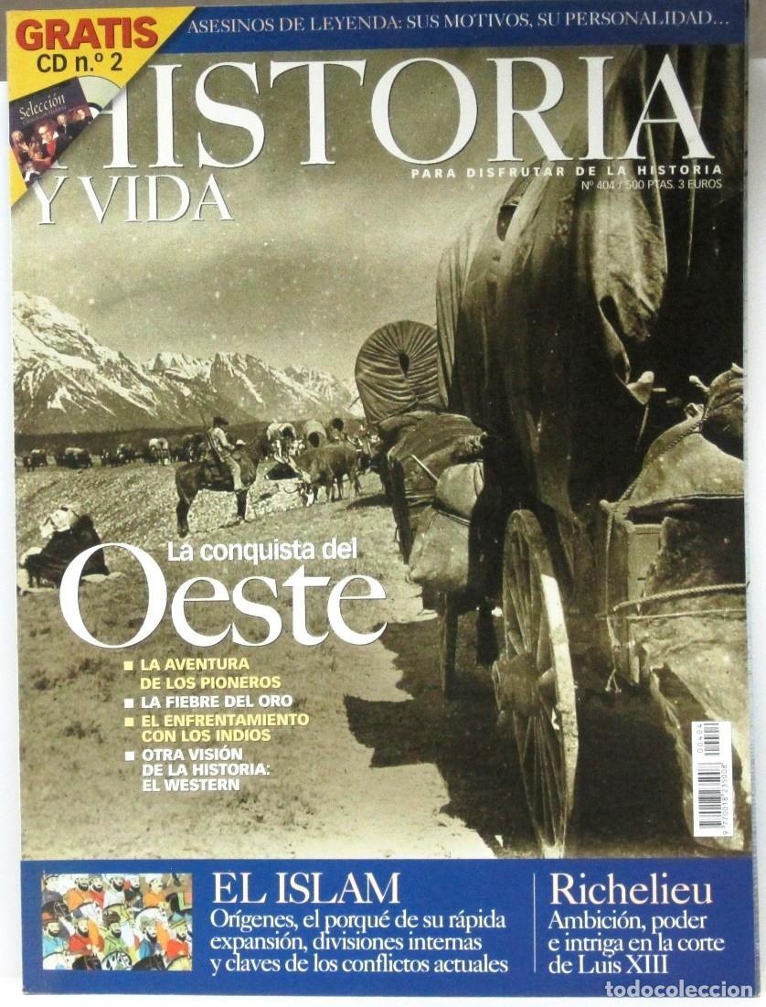 Coleccionismo de Revista Historia y Vida: HISTORIA Y VIDA - N&ordm; 404 - LA CONQUISTA DEL OESTE - REVISTA