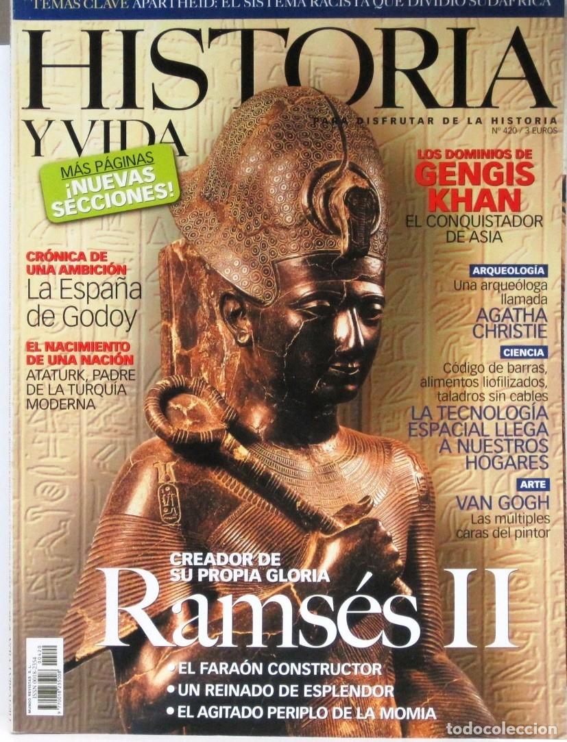 Coleccionismo de Revista Historia y Vida: HISTORIA Y VIDA - N&ordm; 420 - RAMSES II - REVISTA
