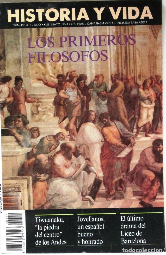 Coleccionismo de Revista Historia y Vida: HISTORIA Y VIDA - N&ordm; 314 - LOS PRIMEROS FILOSOFOS - REVISTA