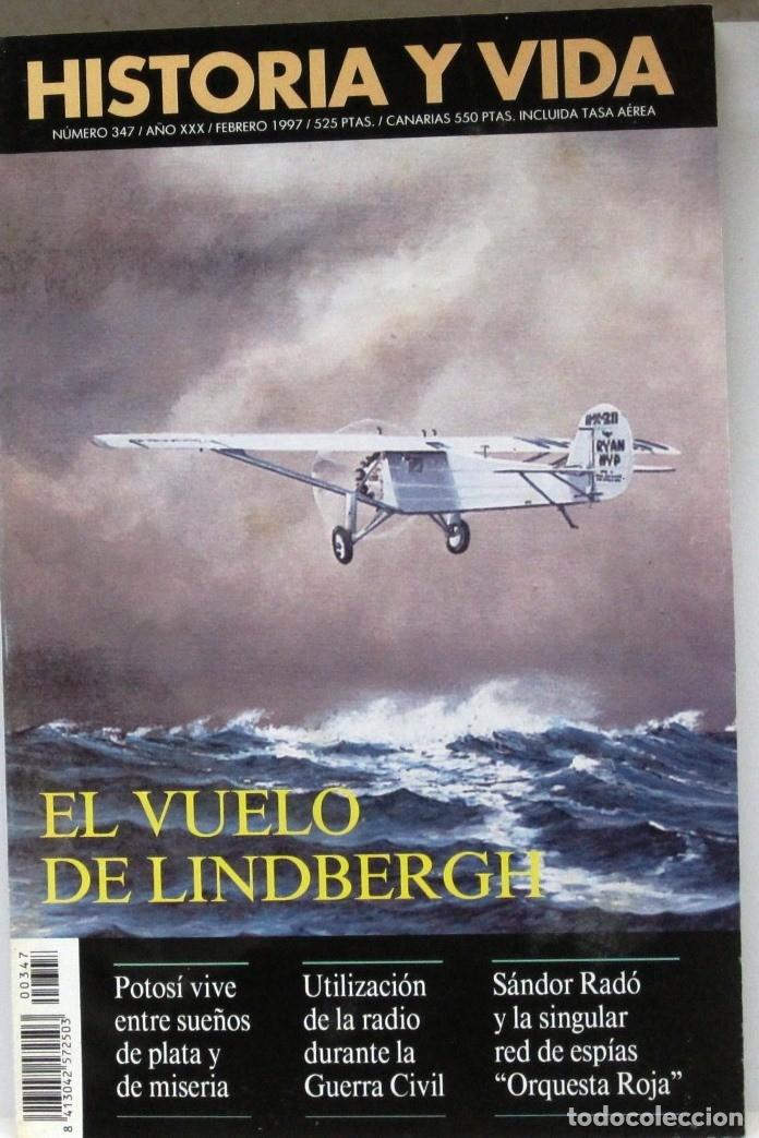Coleccionismo de Revista Historia y Vida: HISTORIA Y VIDA -N&ordm; 347 -EL VUELO LINDBERGH - REVISTA