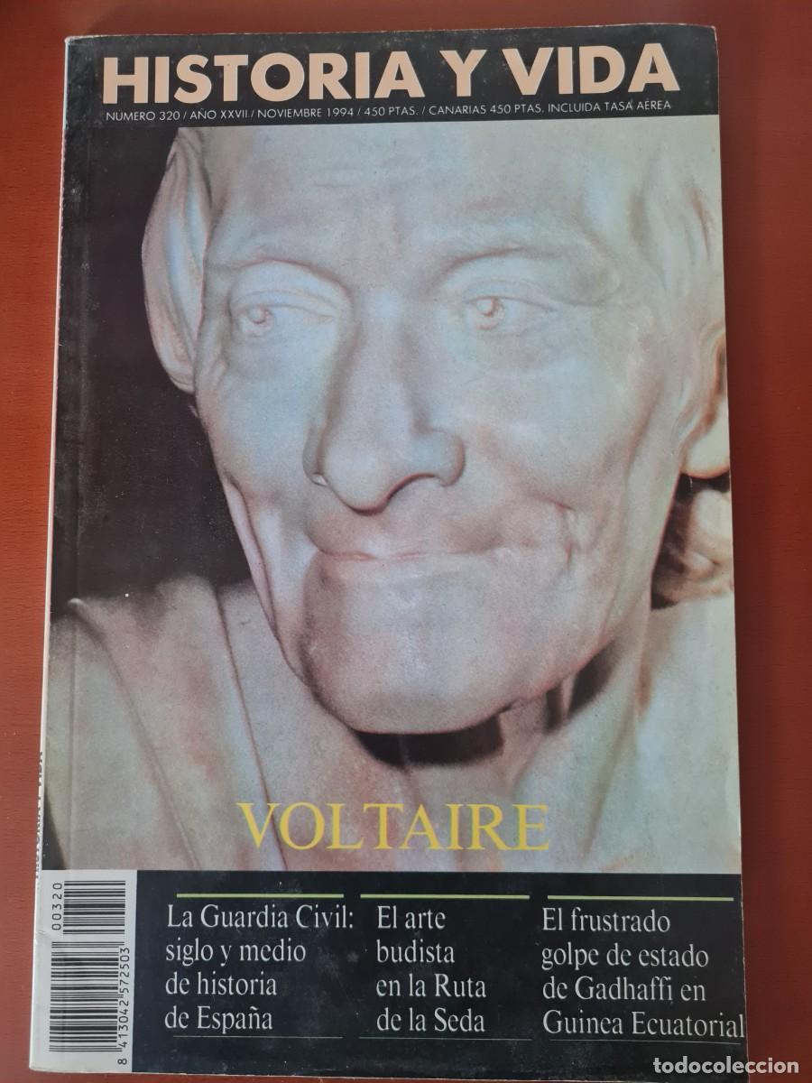 Coleccionismo de revista Historia y Vida: historia y vida 320 Voltaire, Guardia civil, Edipo, Ildefonso Cerd&agrave;,