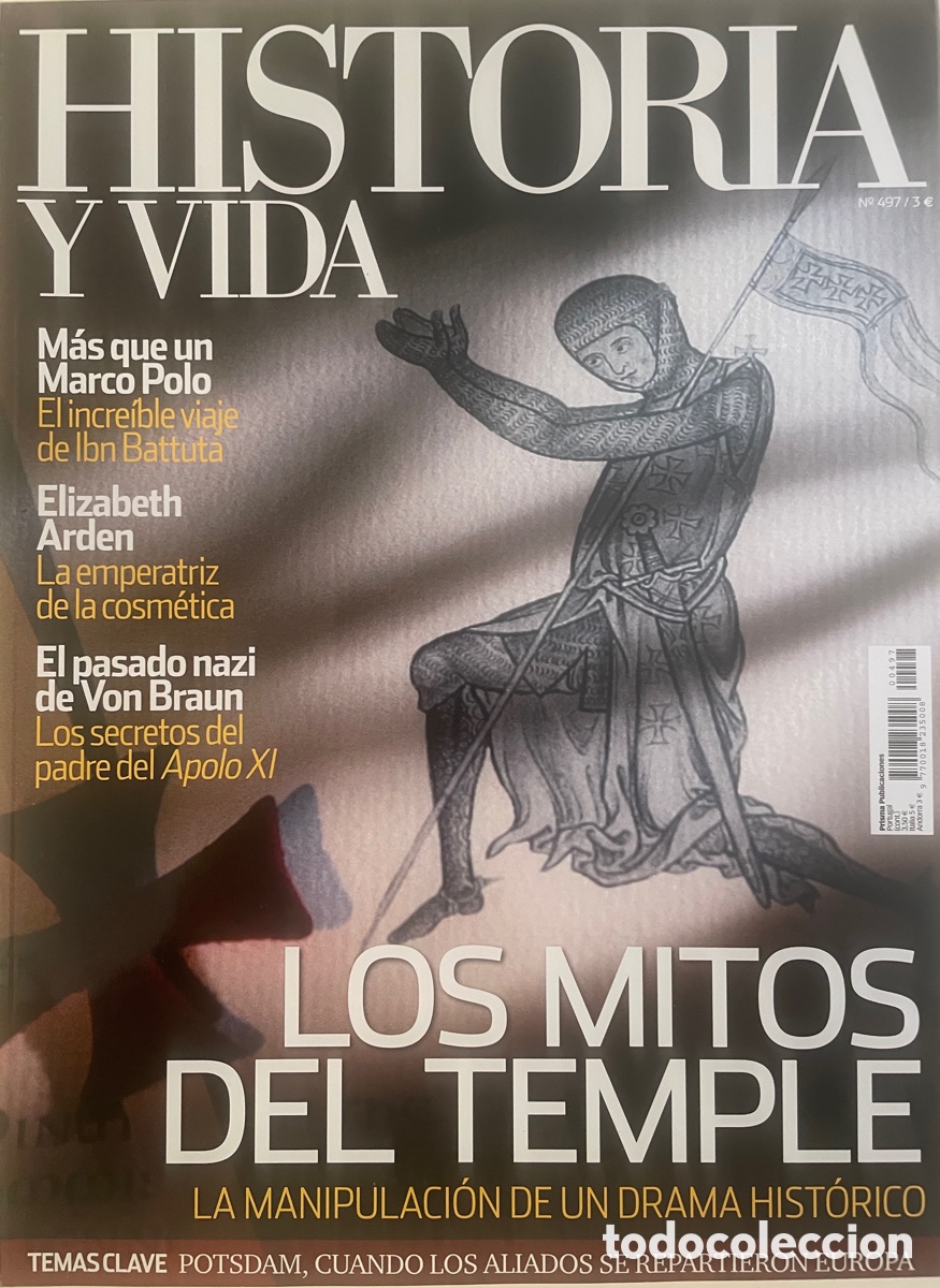 Coleccionismo de revista Historia y Vida: HISTORIA Y VIDA, n&uacute;m. 497. Agosto 2009.