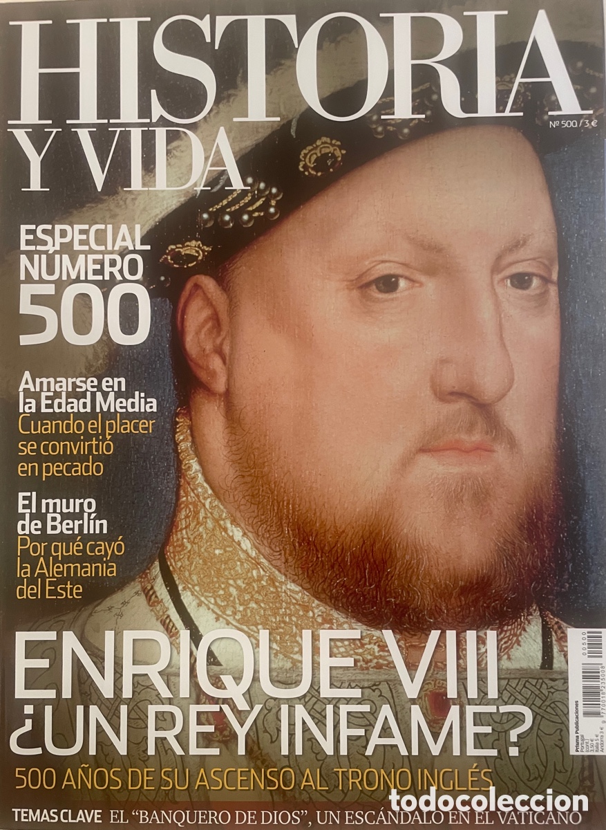 Coleccionismo de revista Historia y Vida: HISTORIA Y VIDA, n&uacute;m. 500. Noviembre 2009.