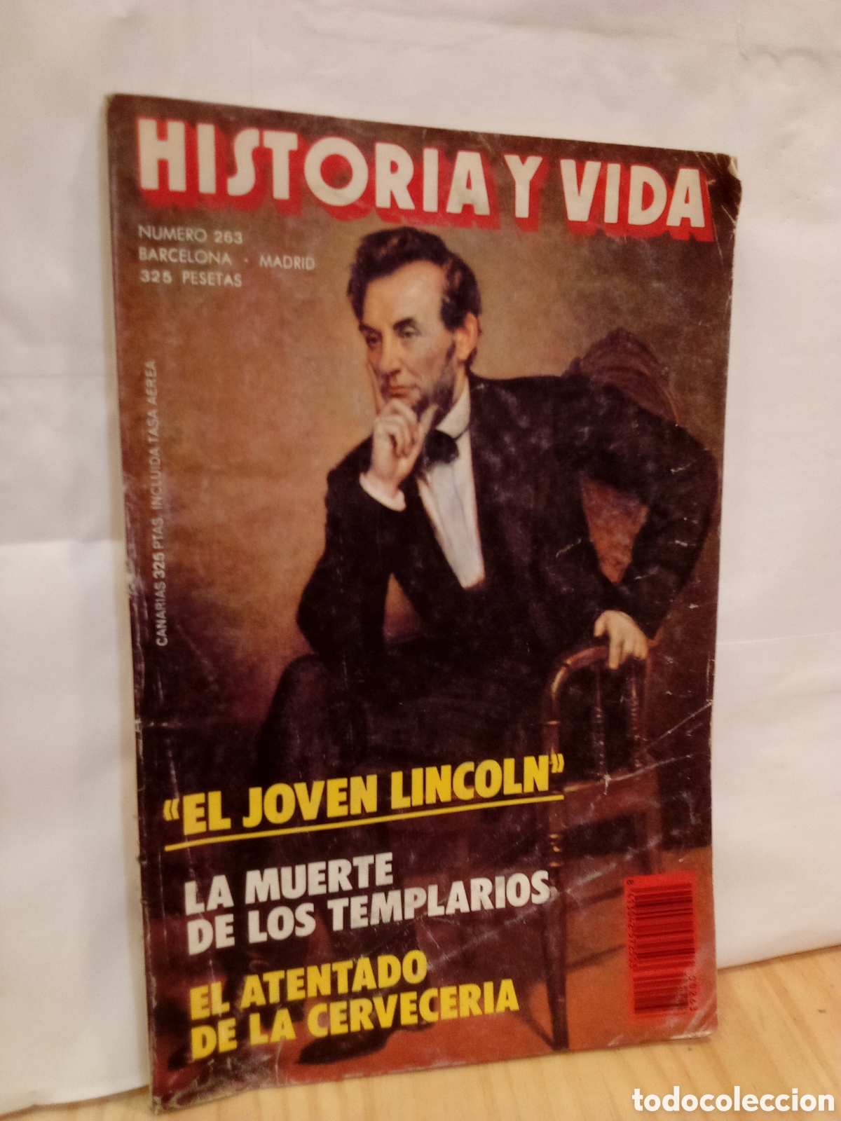 Coleccionismo de revista Historia y Vida: Historia y Vida. N.263. &rdquo;El Joven Lincoln&rdquo;.
