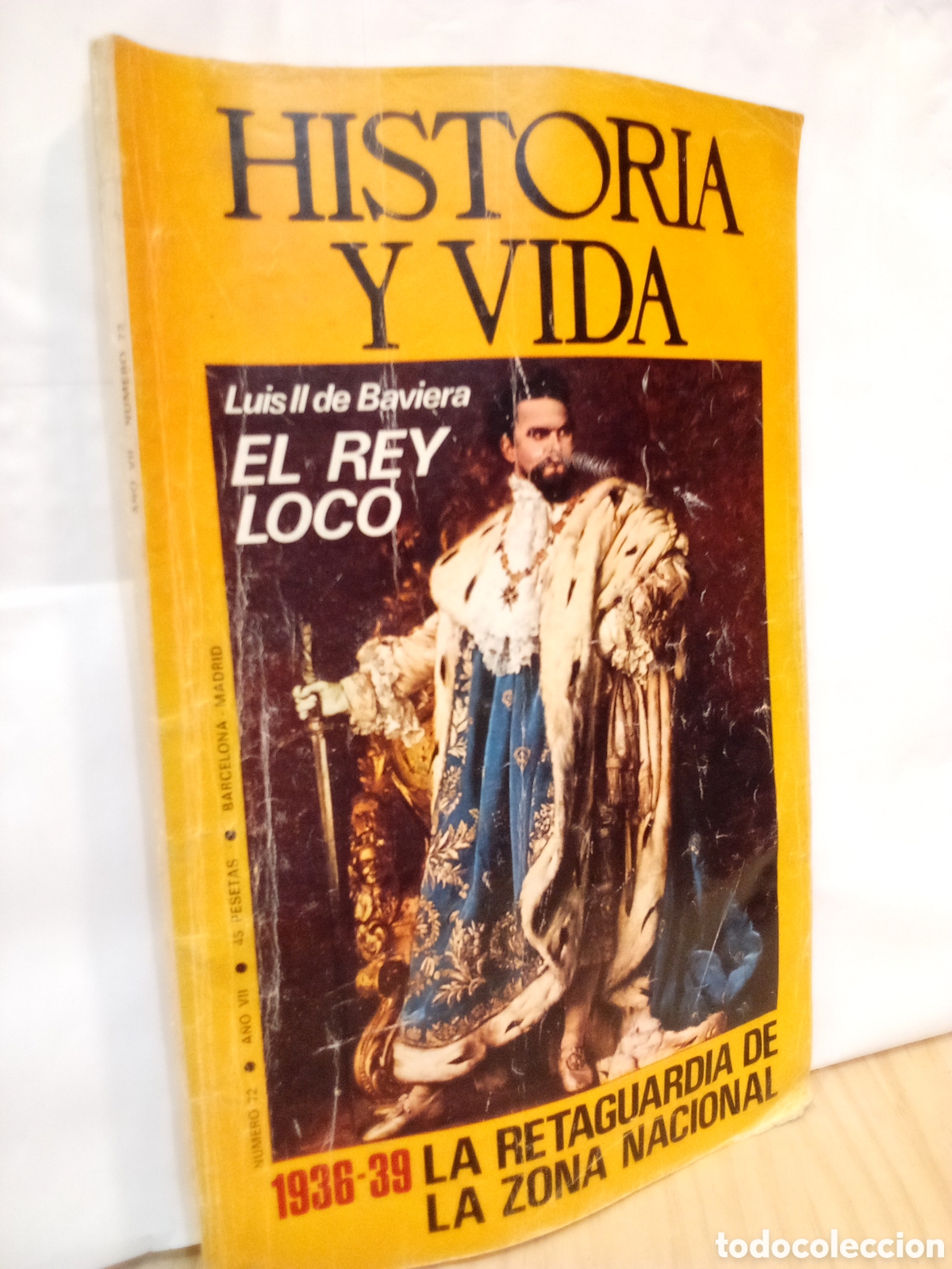 Coleccionismo de revista Historia y Vida: Historia y vida a&ntilde;o VII n. 72 el rey loco