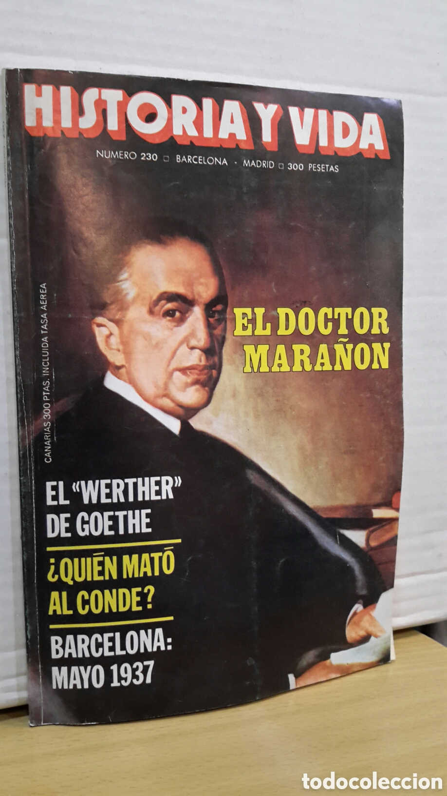 Coleccionismo de revista Historia y Vida: Historia y vida, N&deg;230. El Doctor Mara&ntilde;on