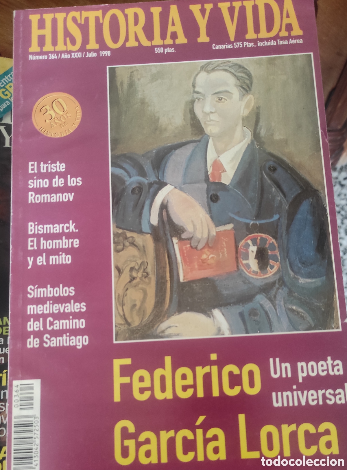 Coleccionismo de revista Historia y Vida: Historia y Vida. Federico Garc&iacute;a Lorca.