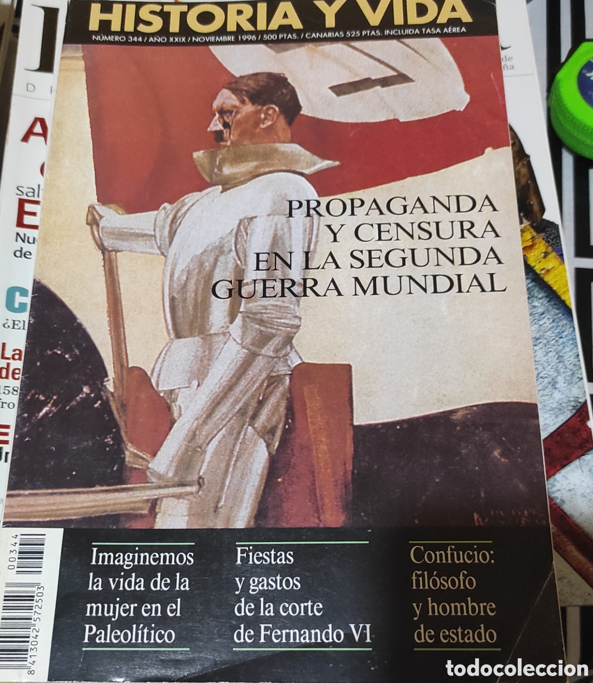 Coleccionismo de revista Historia y Vida: Historia y Vida. N&deg; 344. A&ntilde;o XXIX. Noviembre 1996.