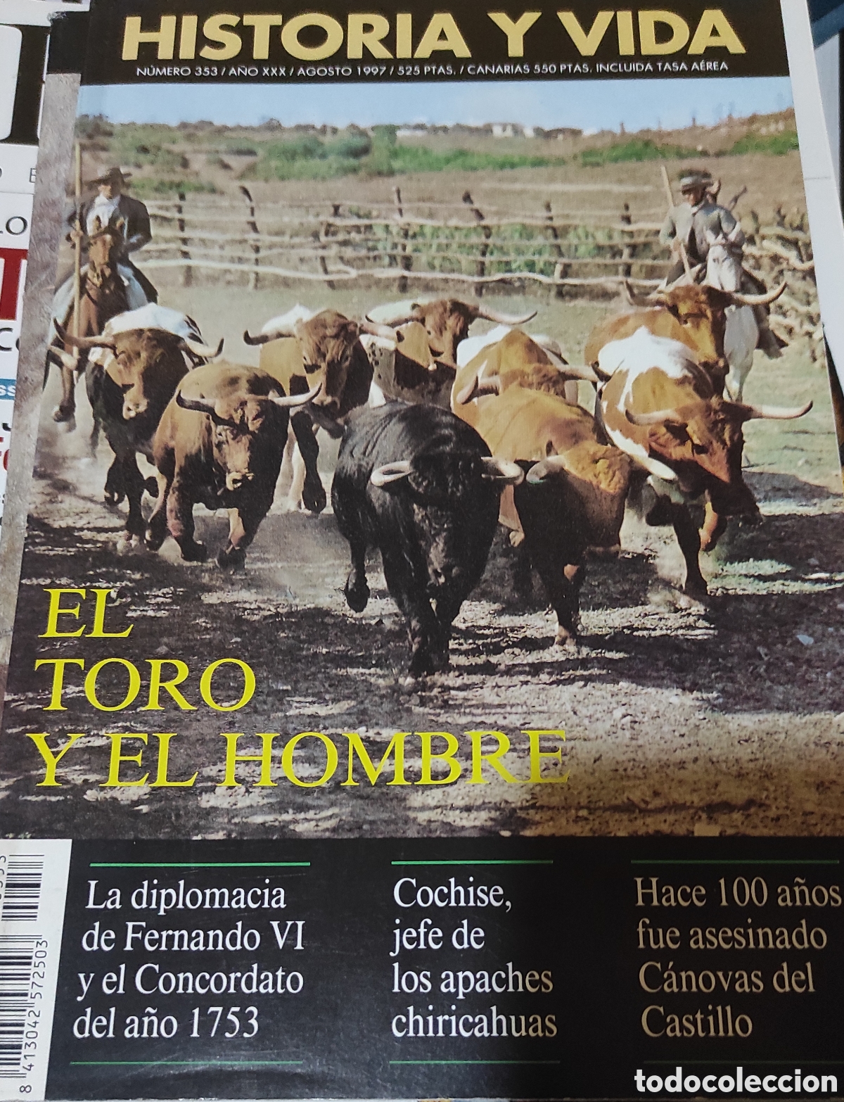 Coleccionismo de revista Historia y Vida: Historia y Vida. N&deg; 353. A&ntilde;o XXX. Agosto 1997