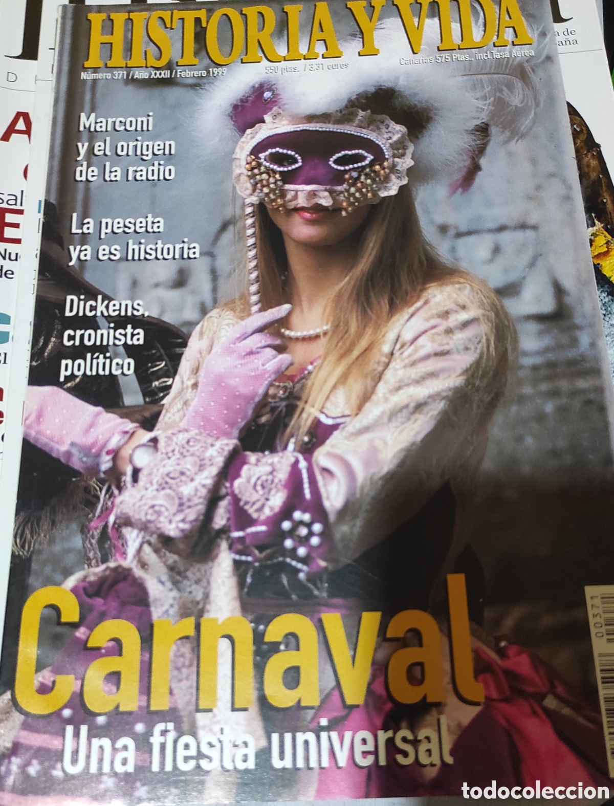 Coleccionismo de revista Historia y Vida: Historia y Vida. N&deg; 371. A&ntilde;o XXXII. Febrero 1999