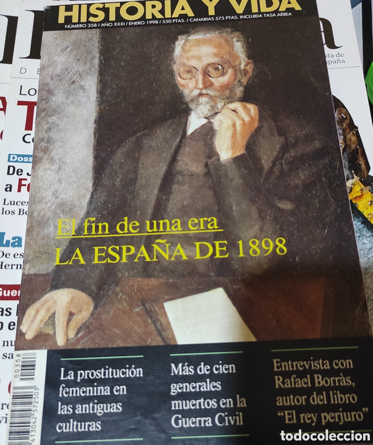 Coleccionismo de revista Historia y Vida: Historia y Vida. N&deg; 358. A&ntilde;o XXXI. Enero 1998.