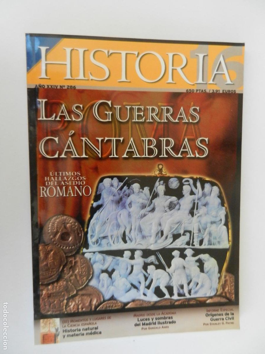 Coleccionismo de revista Historia y Vida: HISTORIA REVISTA N&ordm; 286 - A&Ntilde;O XXIV - LAS GUERRAS CANTABRAS - LUCES Y SOMBRAS DEL MADRID ILUSTRADO