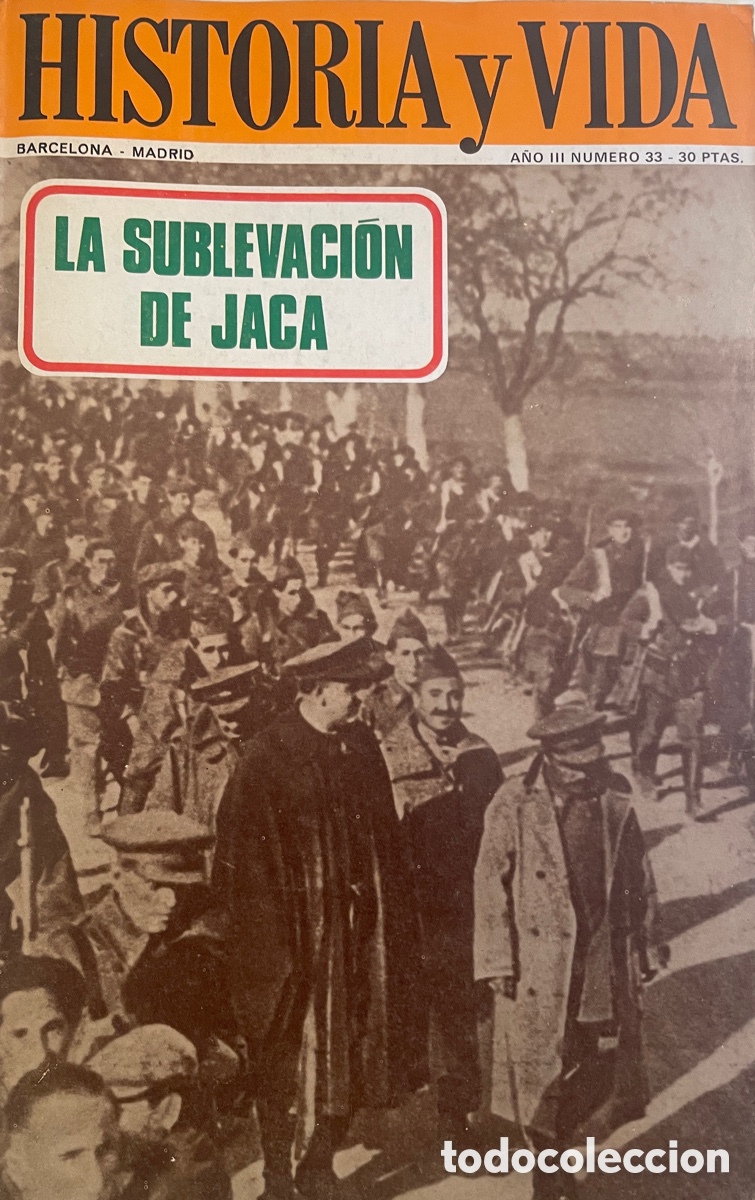 Coleccionismo de revista Historia y Vida: HISTORIA Y VIDA. N&uacute;m. 33. Diciembre 1970.