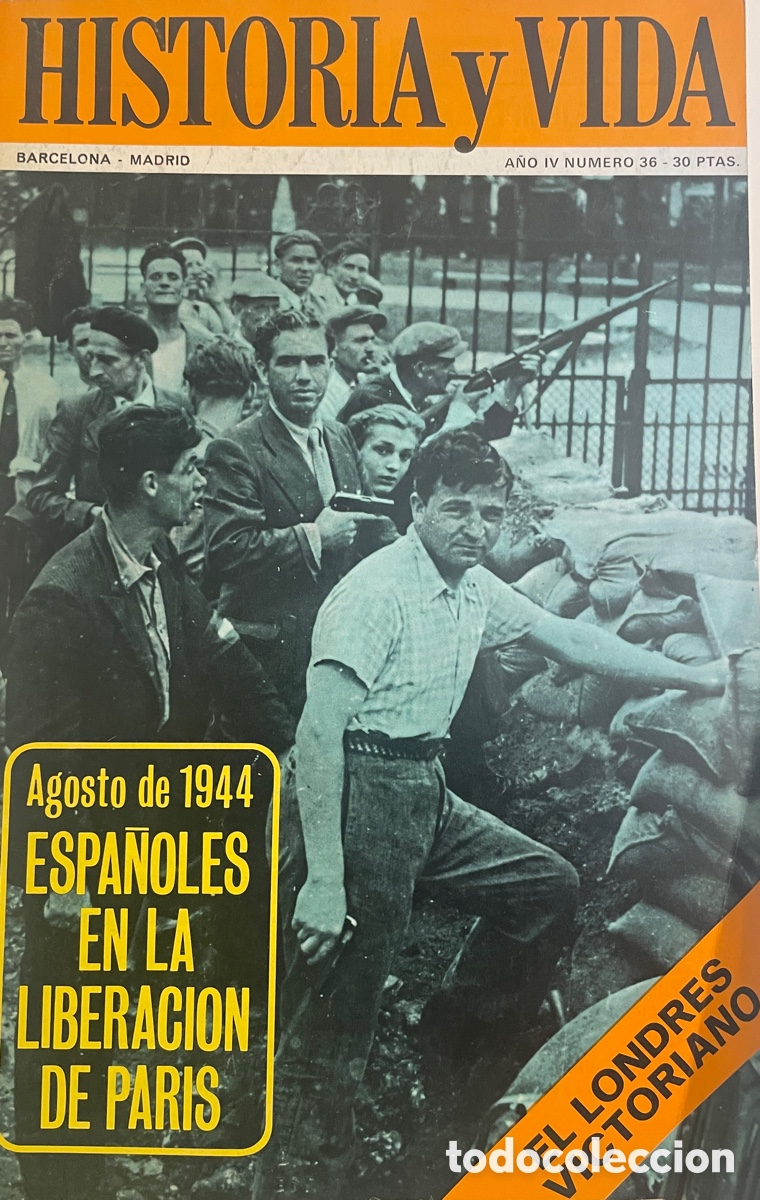 Coleccionismo de revista Historia y Vida: HISTORIA Y VIDA. N&uacute;m. 36. Marzo 1971.