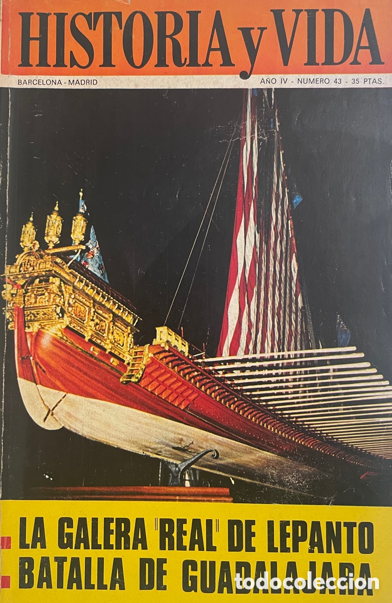 Coleccionismo de revista Historia y Vida: HISTORIA Y VIDA. N&uacute;m. 43. Octubre 1971.