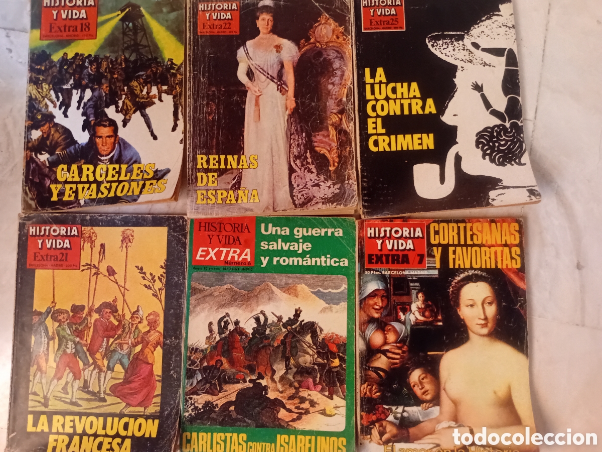 Coleccionismo de revista Historia y Vida: Lote de seis revistas de historia y vida Extra