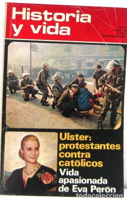 Collectionnisme de Magazine Historia y Vida: HISTORIA Y VIDA - N&ordm; 49 - ULSTER PROTESTANTES CONTRA CATOLICOS - REVISTA