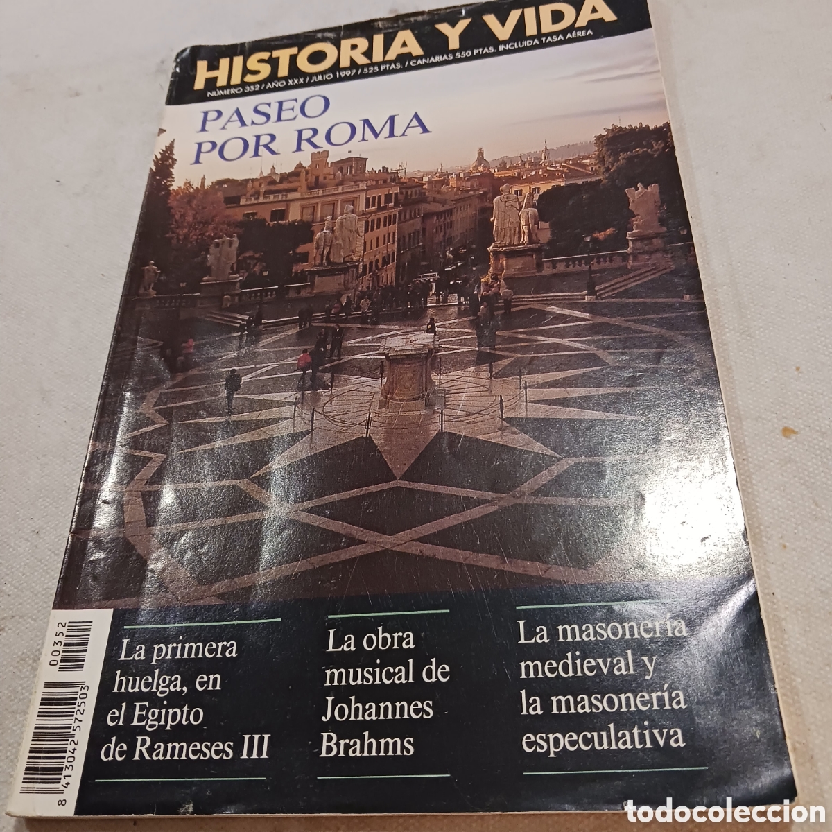 Colecionismo da Revista Historia y Vida: Paseo por Roma de la revista Historia y Vida ,num 352,A&ntilde;o XXX