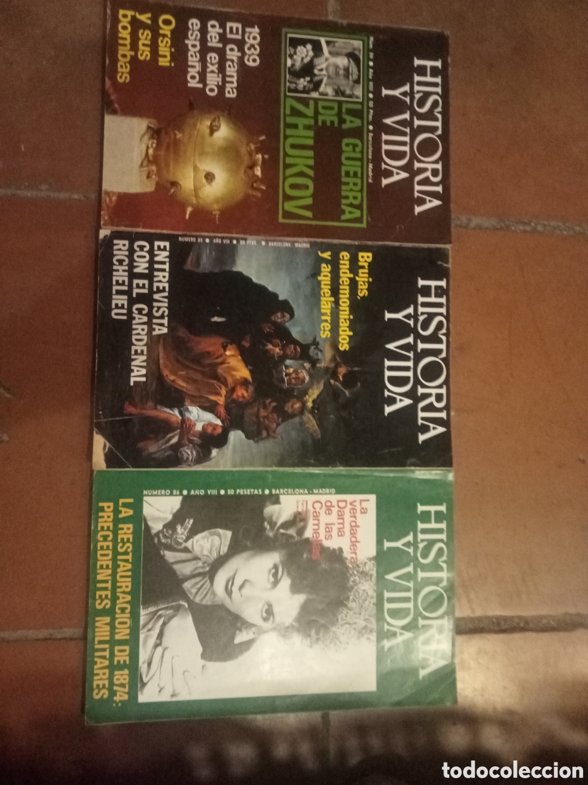 Coleccionismo de revista Historia y Vida: Revista historia y vida n&ordm; 84-85-86