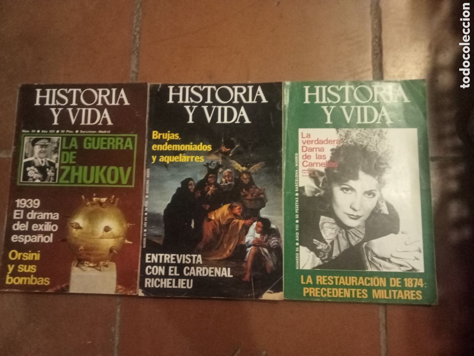 Coleccionismo de revista Historia y Vida: Revista historia y vida n&ordm; 84-85-86