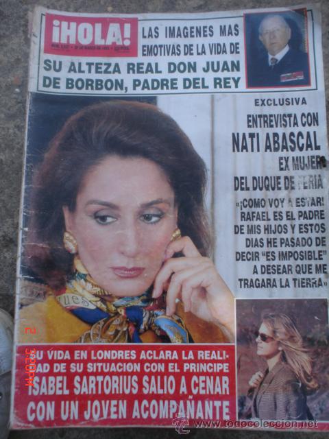 Collectionnisme de Magazine &iexcl;Hola!: revista hola --su alteza real don juan de borbon,padre del rey,,