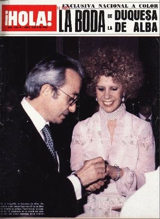 Coleccionismo de Revista Hola: HOLA 1753 DE 01-04-1978. BODA DE LA DUQUESA DE ALBA. DENNIS WEAVER. MC CLAUD.