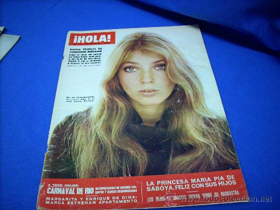 Collectionnisme de Magazine &iexcl;Hola!: &iexcl;HOLA! N&ordm; 1280- JOANNA SHIMKUS -CARNAVAL DE RIO - A&Ntilde;O 1969
