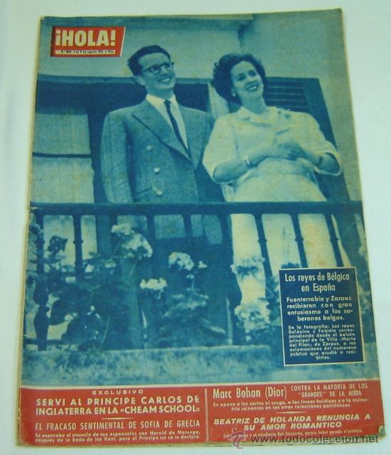 Coleccionismo de Revista Hola: REVISTA HOLA N&ordm; 884 -5 AL 11 DE AGOSTO DE 1961-LOS REYES DE BELGICA EN ESPA&Ntilde;A