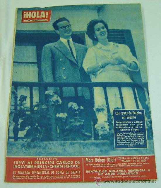 Coleccionismo de Revista Hola: REVISTA HOLA N&ordm; 884 -5 AL 11 DE AGOSTO DE 1961 -LOS REYES DE BELGICA EN ESPA&Ntilde;A