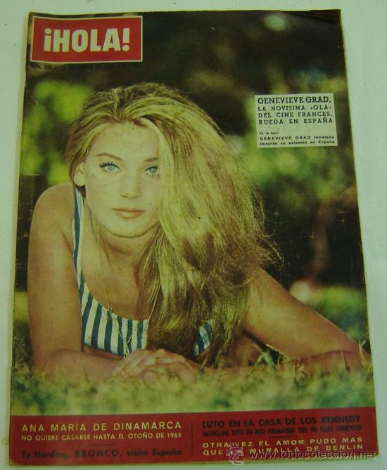 Coleccionismo de Revista Hola: REVISTA HOLA N&ordm; 990 -17 AGOSTO 1963-GENEVIEVE GRAD