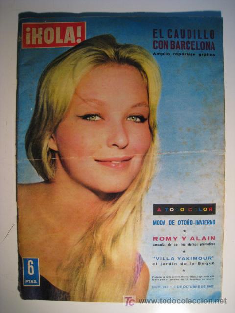 Collectionnisme de Magazine &iexcl;Hola!: HOLA (6 OCT 1962): ESPECIAL CAUDILLO FRANCO BARCELONA. REVISTA ORIGINAL